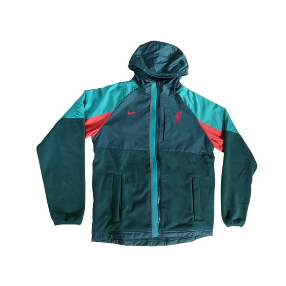 Nike Hoodie Jacket DM8295-375 W -‎ L/M - M Green Full-Zip Fleece Sweatshirt - Picture 3 of 7